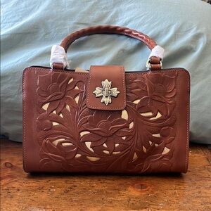 Brown Leather Handbag